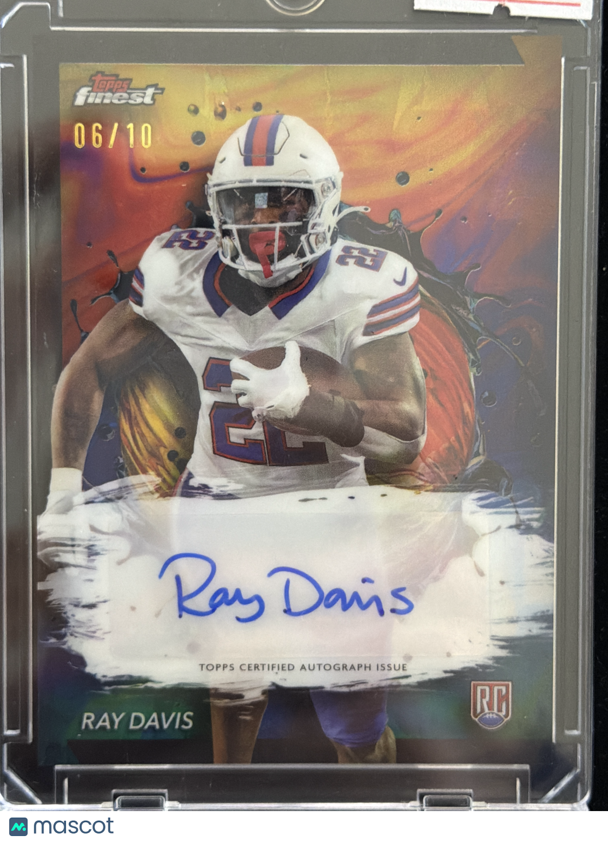 2024 Topps Finest Football Ray Davis #RFA-RAD /10 RC
