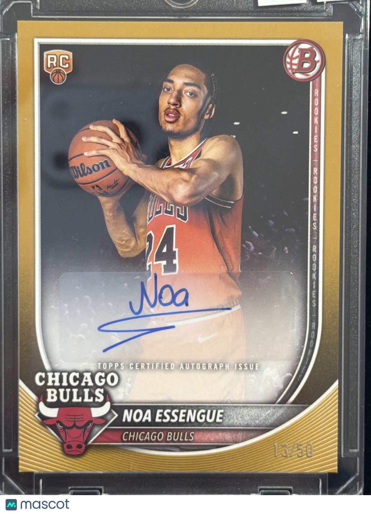 2025 Bowman Noa Essengue #RVA-NE Gold /50 RC