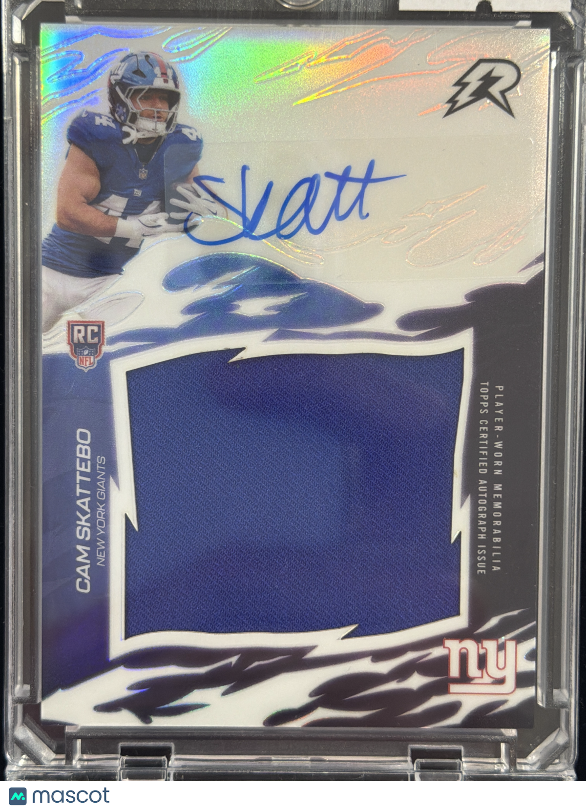 2026  Cam Skattebo #RRS-CS  Memorabilia RC Rookie Relic Signatures Memorabilia