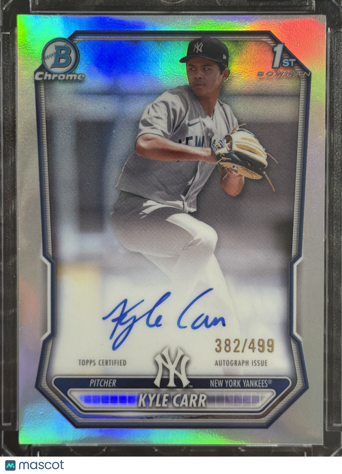 2026 Bowman Chrome Kyle Carr #CPA-KCA Refractor /499