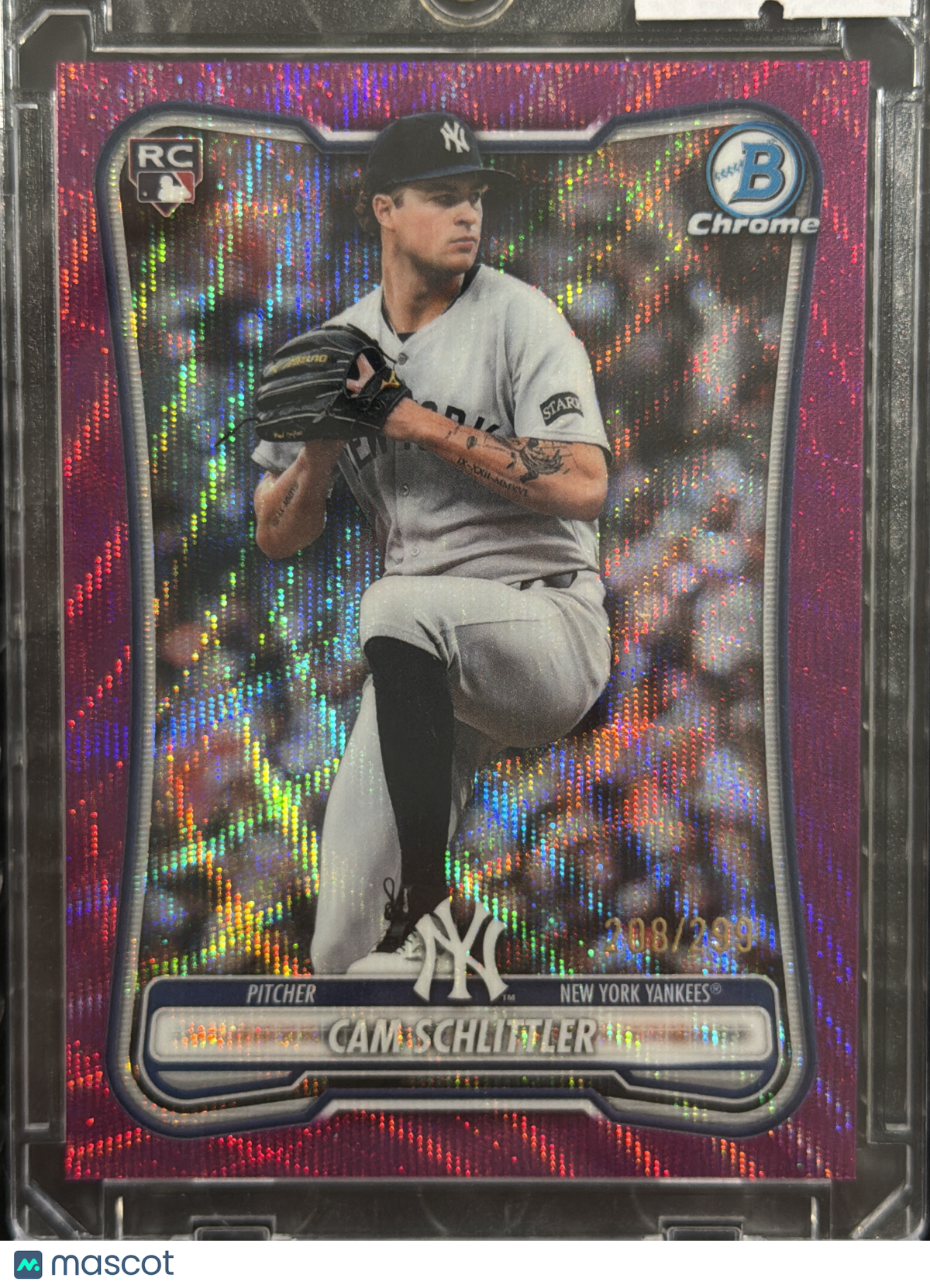 2026 Bowman Chrome Cam Schlittler #29 Pink Shimmer /299 RC