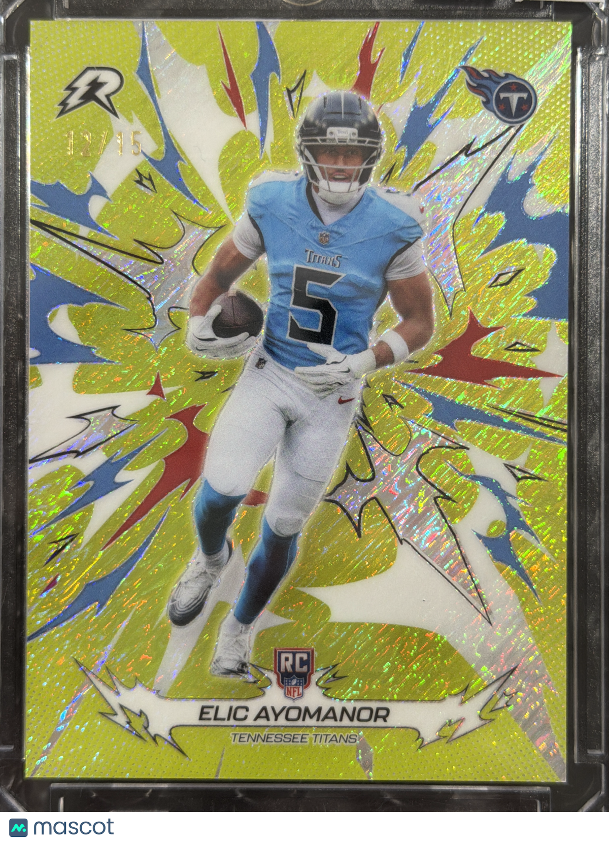 2026 Topps Rip Elic Ayomanor #195 Yellow /15 RC