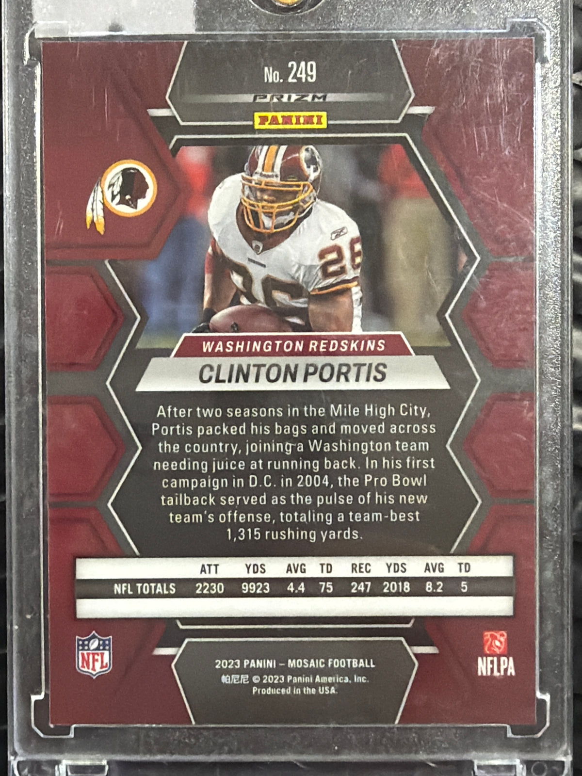 2023 Panini Mosaic Clinton Portis #249 Genesis