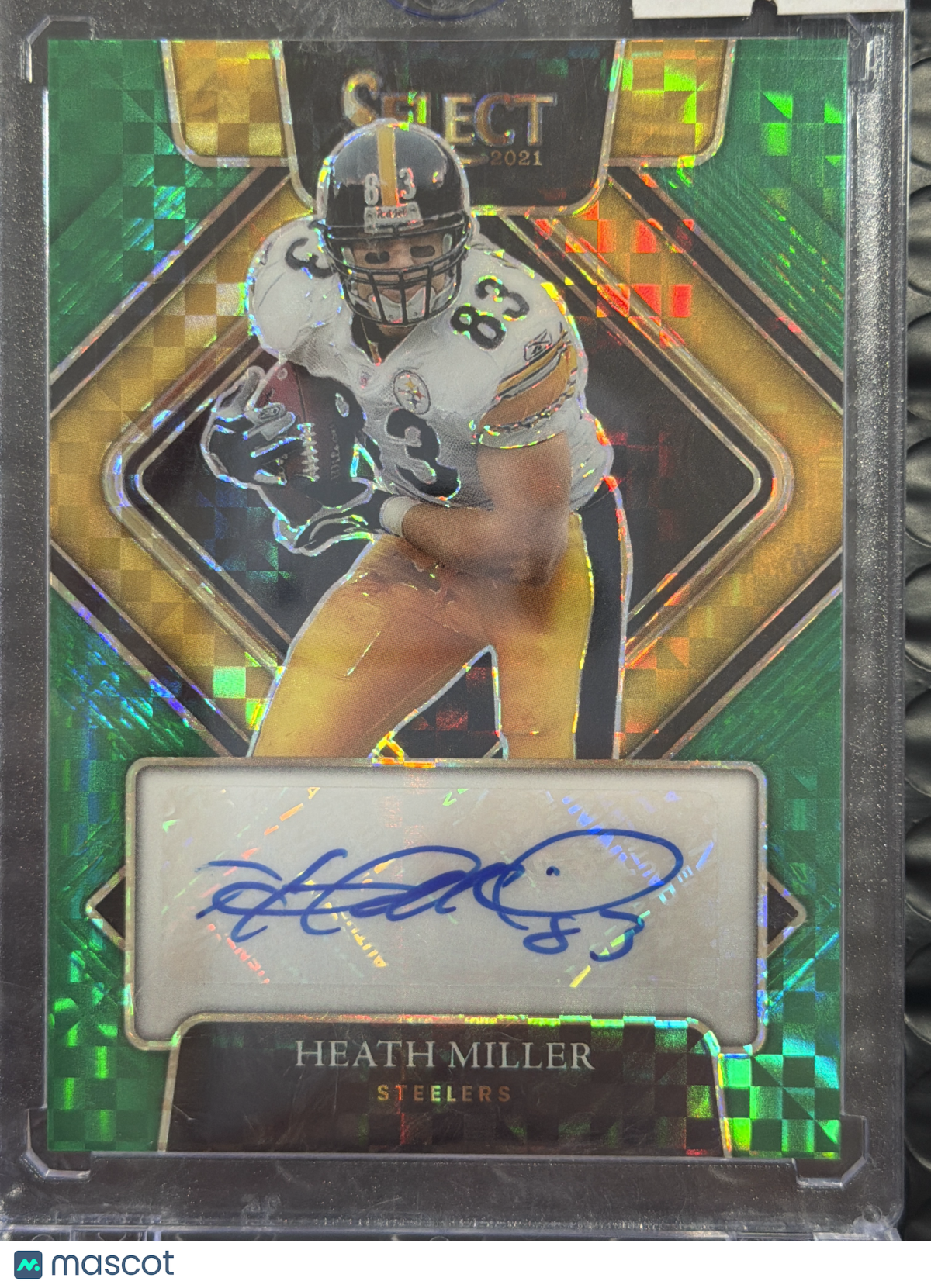 2021 Panini Select Heath Miller #SIP-HMI Green Prizm /5