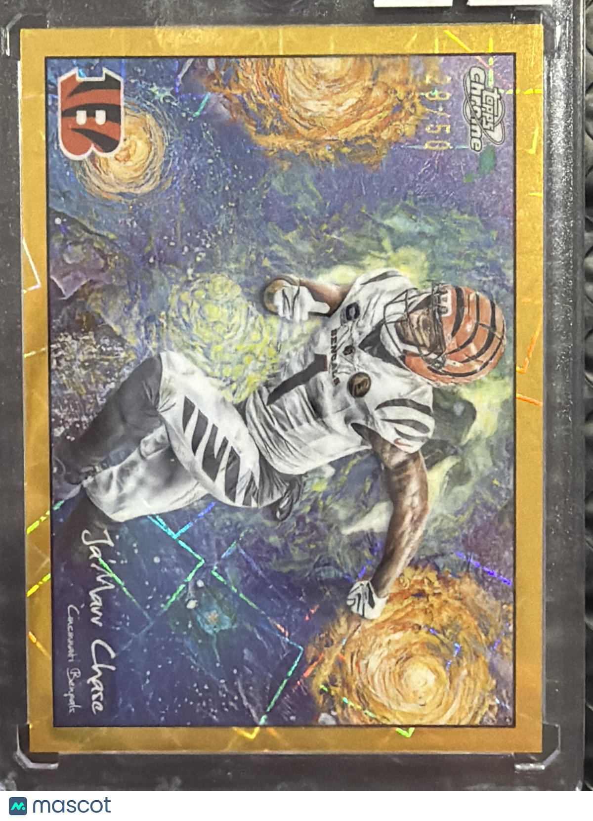 2025 Topps Chrome Starry Night Ja'Marr Chase #STN-17 Gold /50