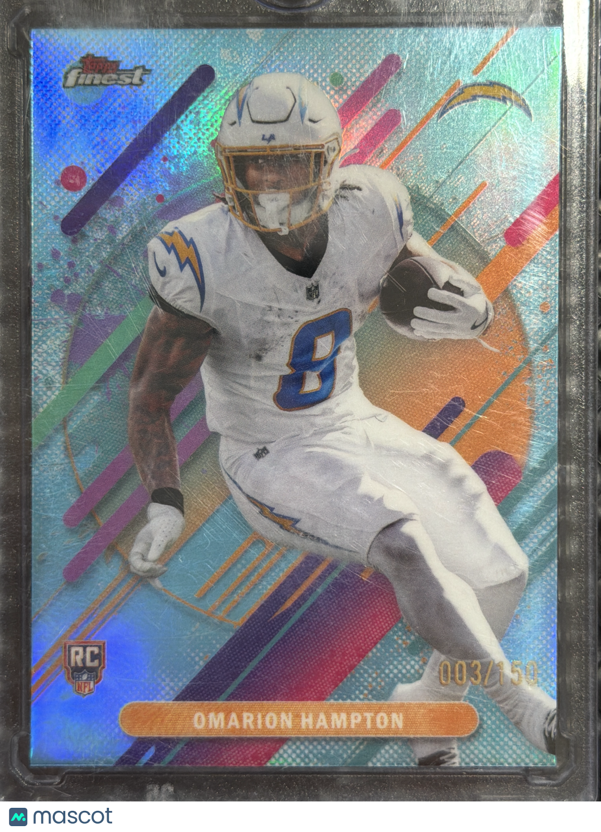 2025 Topps Finest Omarion Hampton #208 /150 RC