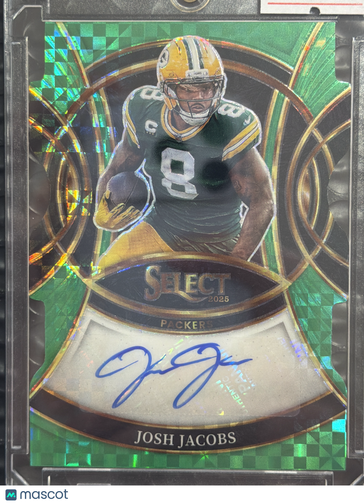 2026 Panini Select Josh Jacobs #SP-JJC Green Prizm /5