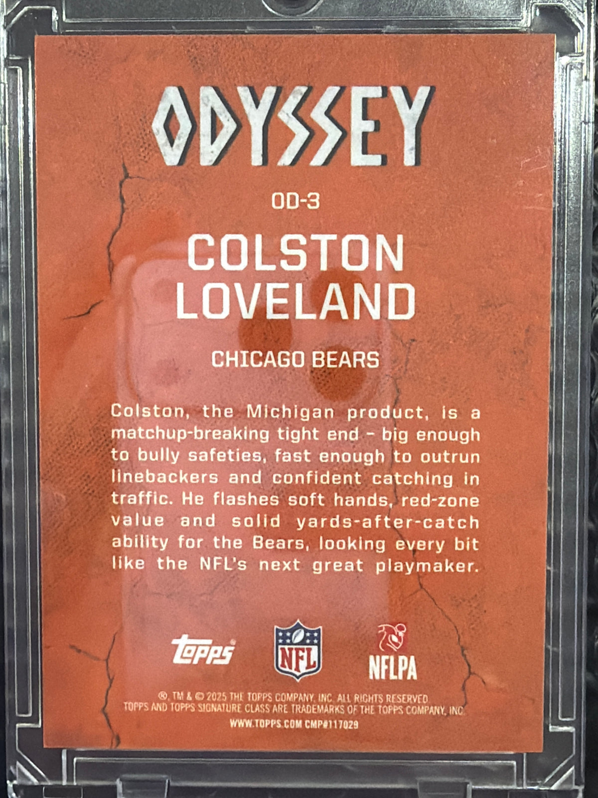 2025 Topps Signature Class Odyssey Colston Loveland #OD-3 RC