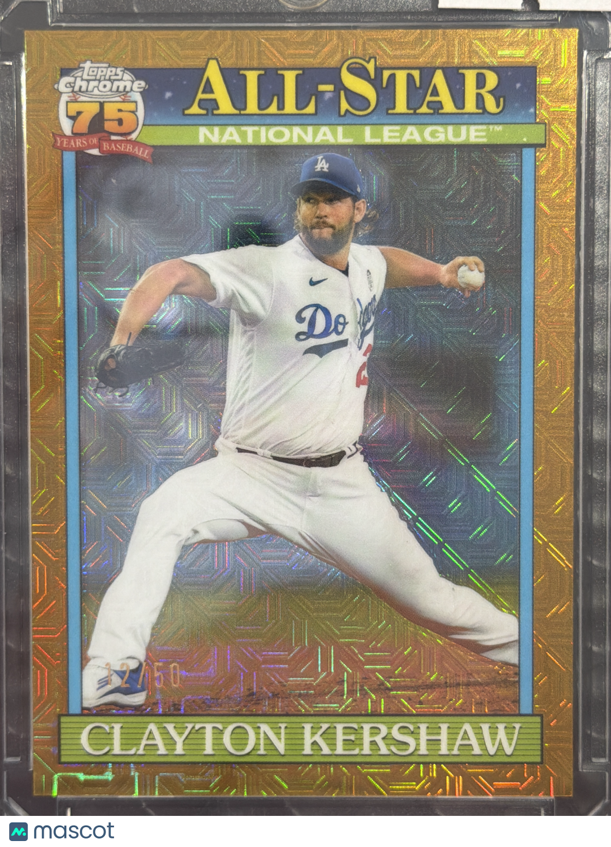2026 Topps Chrome Update  Clayton Kershaw #91ASC-33 Gold Mojo Refractor /50