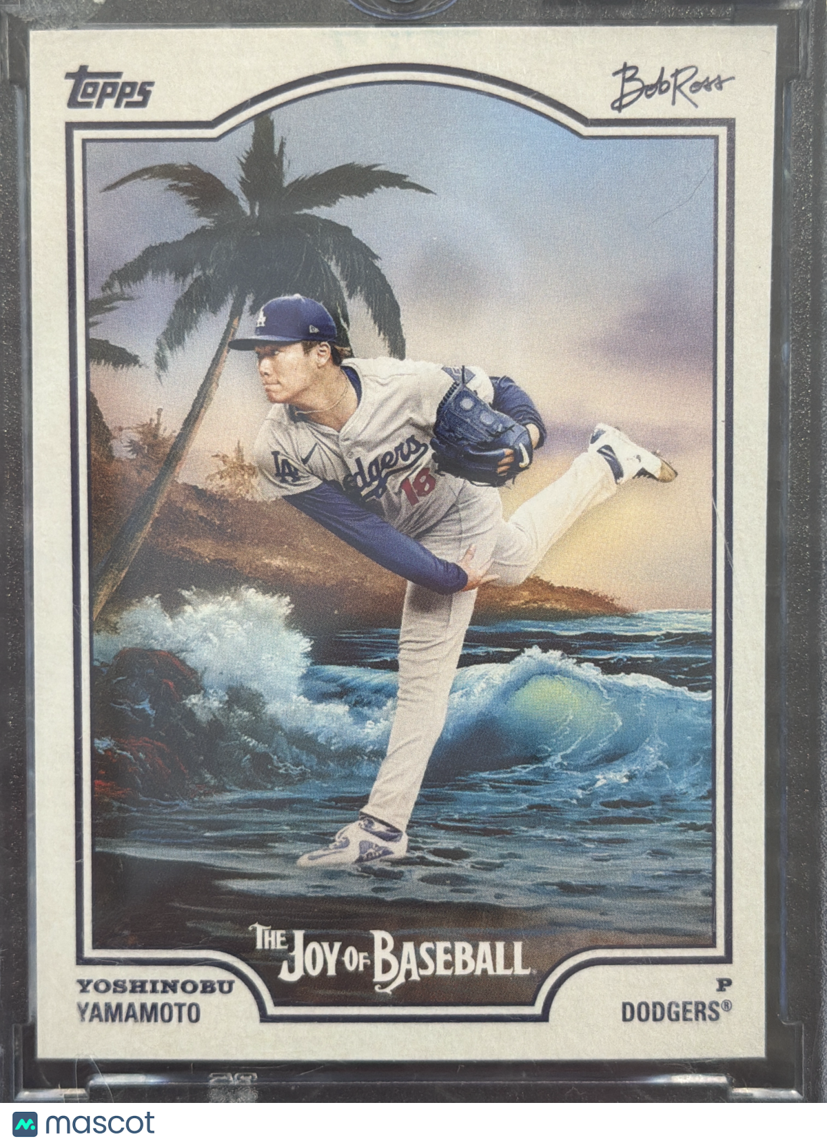 2025 Topps x Bob Ross The Joy of Baseball Yoshinobu Yamamoto #11
