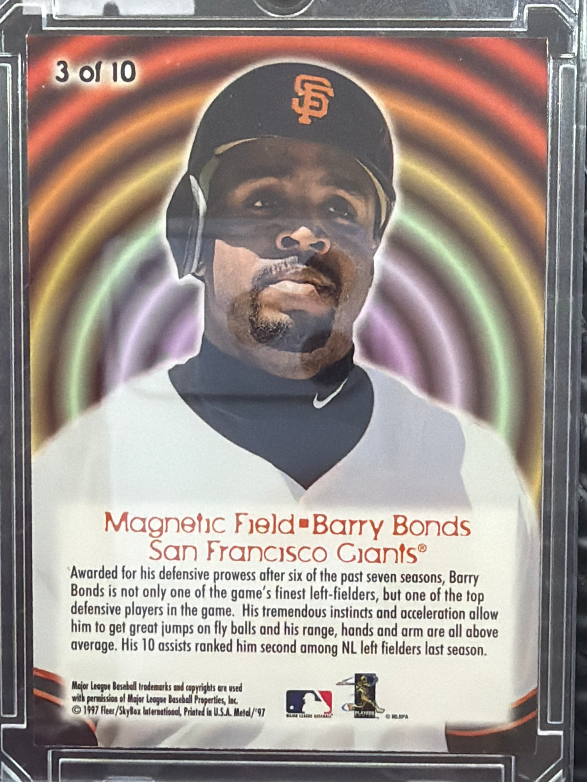 1997 Metal Universe Magnetic Field Barry Bonds #3 of 10