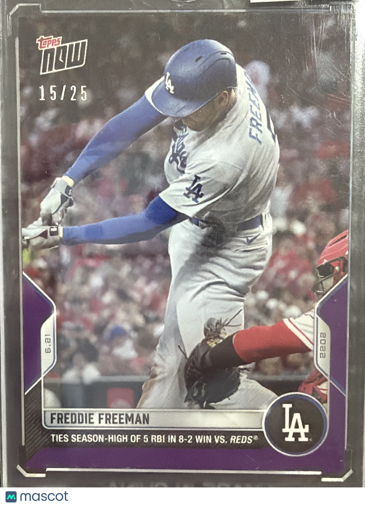 2022 Topps Now Freddie Freeman #381 Purple /25