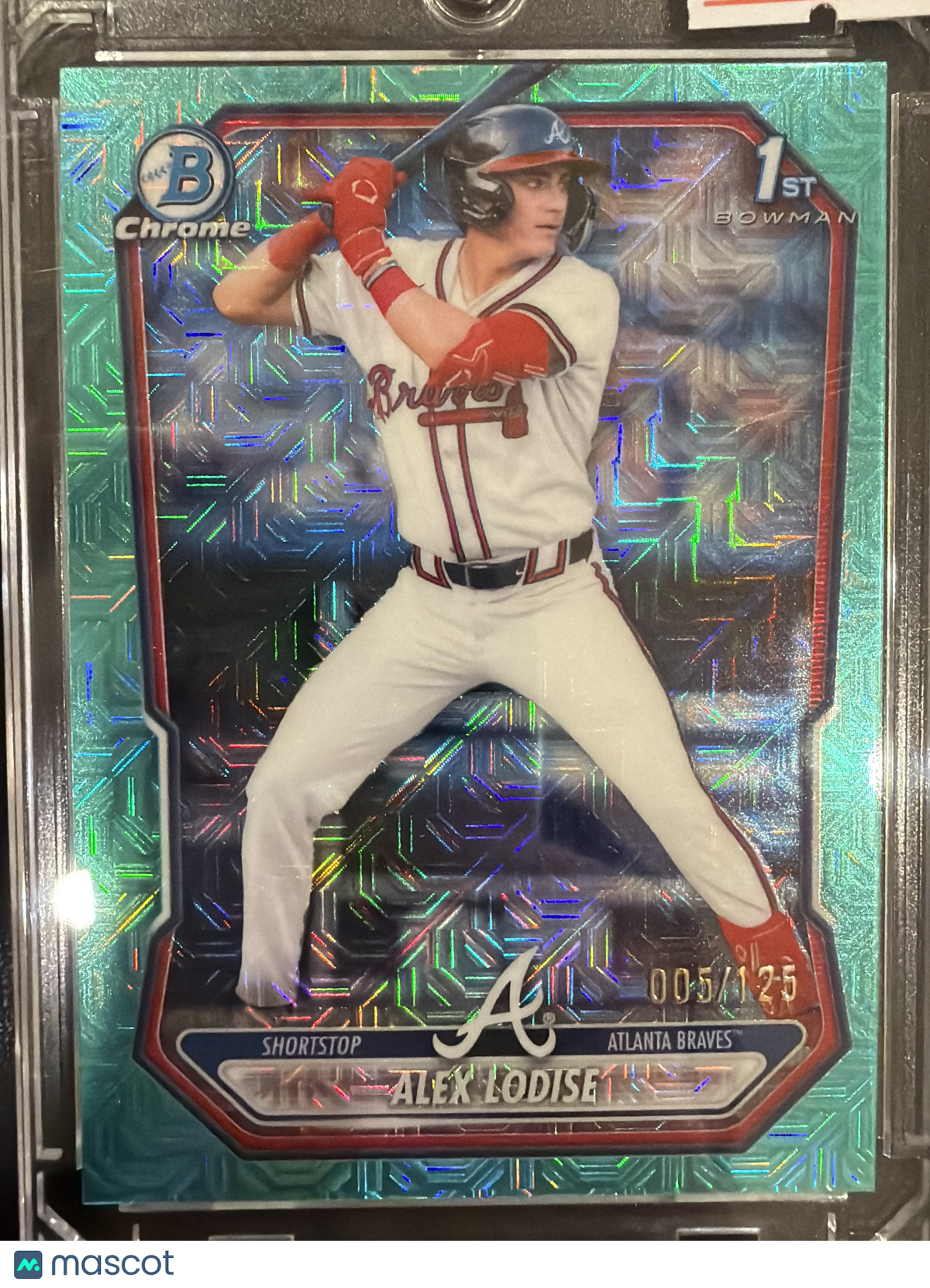 2026 Bowman Chrome Alex Lodise #BCP-153 Aqua Mojo Refractor /125