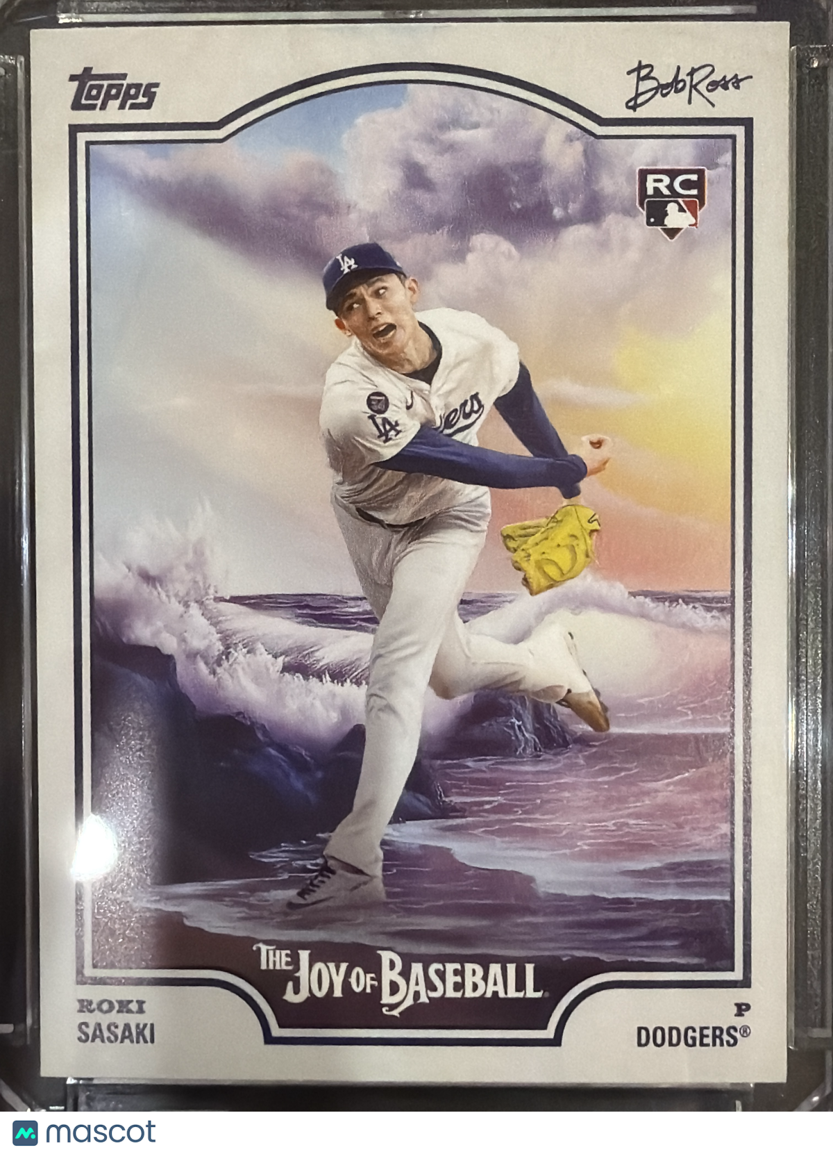 2025 Topps x Bob Ross The Joy of Baseball Roki Sasaki #100 RC