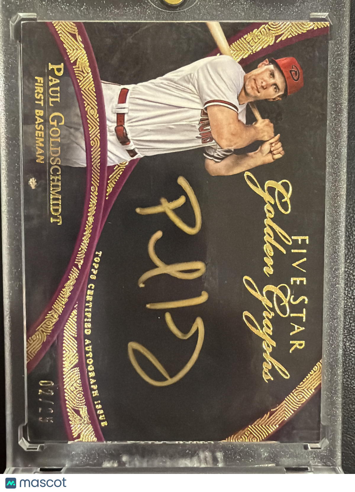 2014 Topps Five Star Paul Goldschmidt #FSGG-PG Golden Graphs Purple /25
