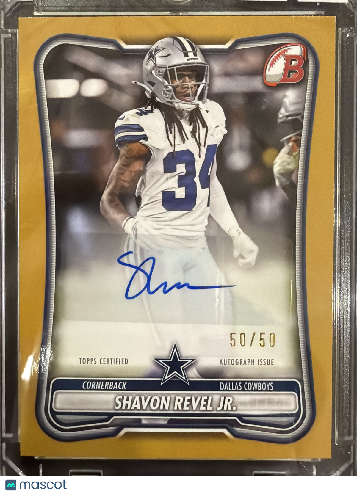 2026 Topps Bowman Football Shavon Revel Jr. #BPA-SR Gold /50