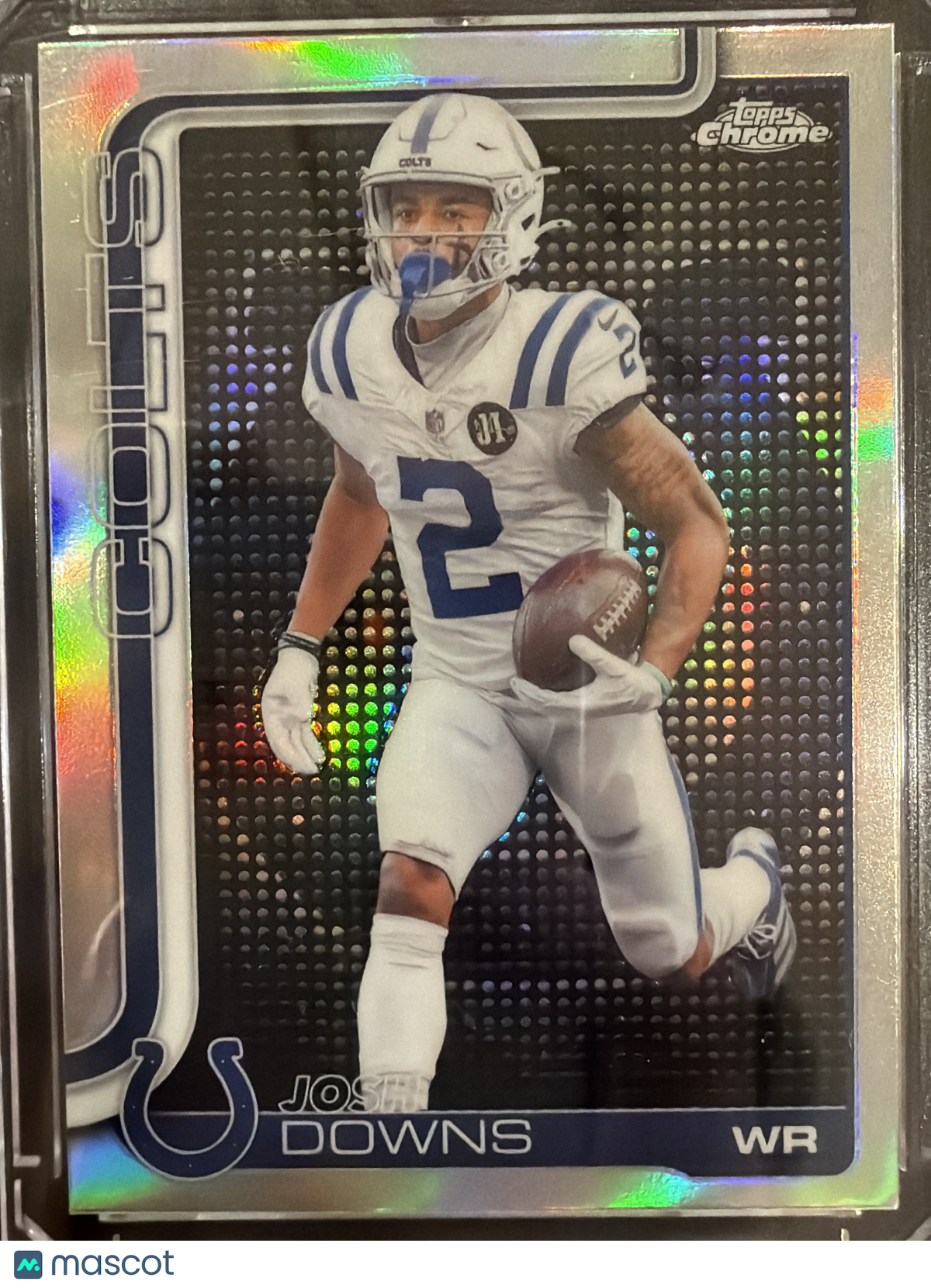 2025 Topps Chrome Josh Downs #127 Refractor Lightboard