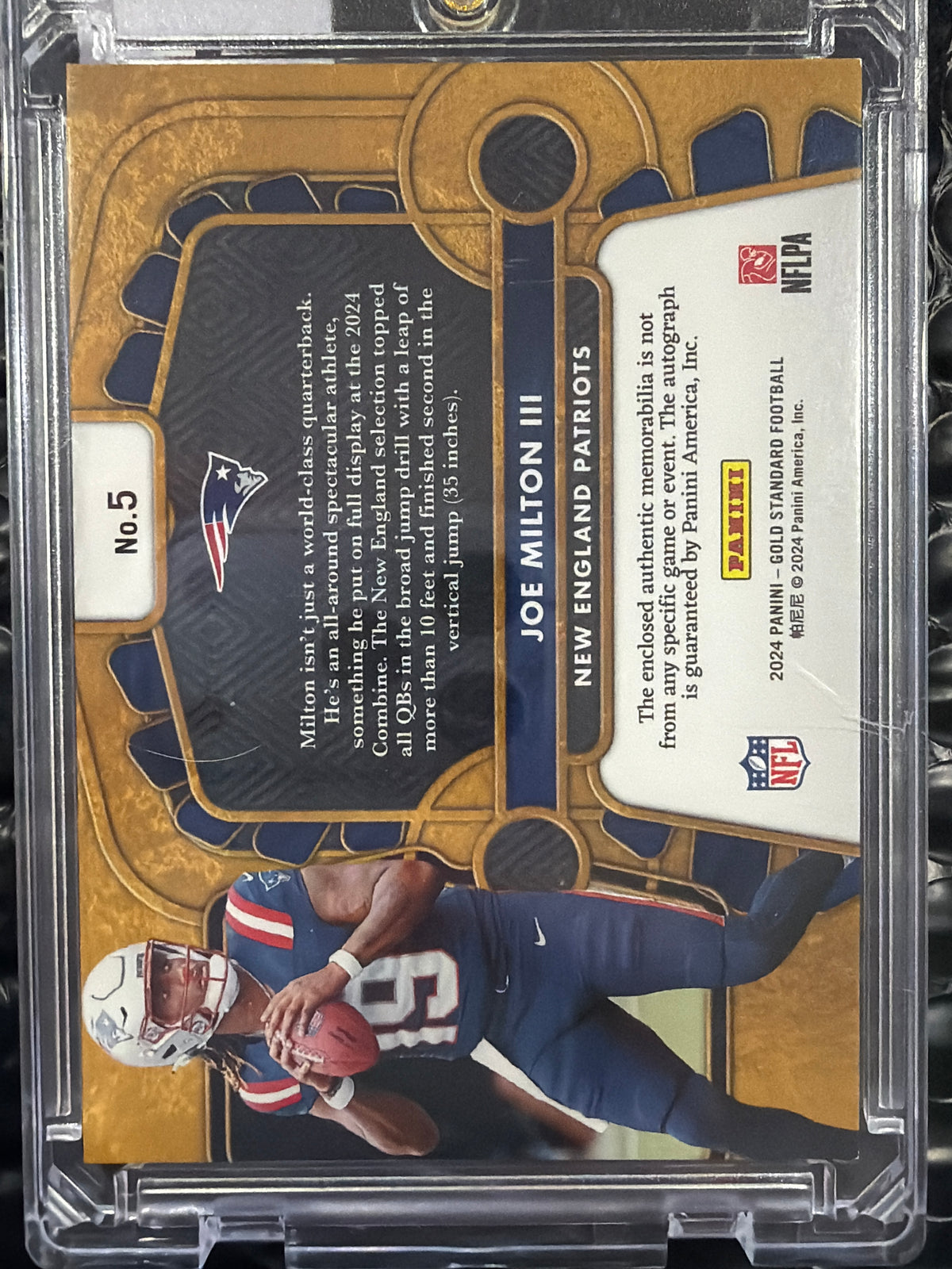 2024 Panini Gold Standard Joe Milton III #5 /49 RC
