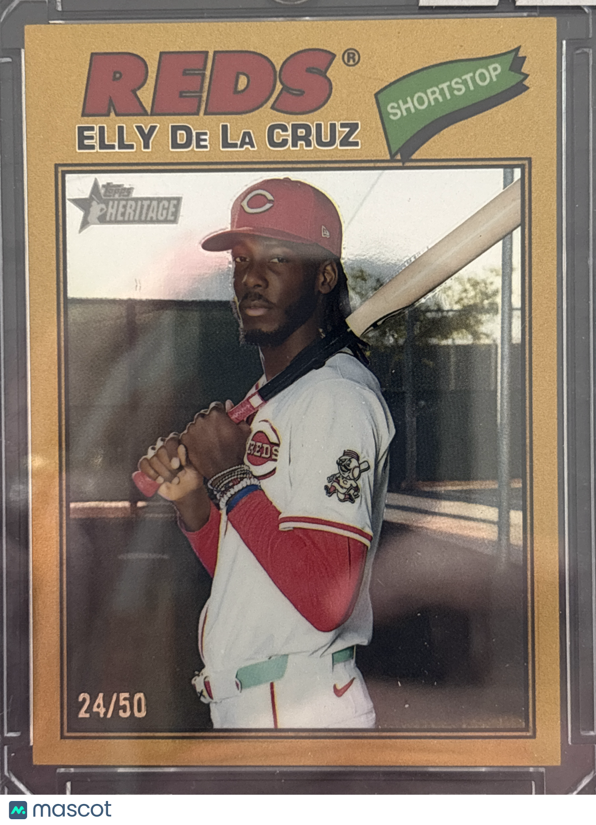 2026 Topps Heritage Elly De La Cruz #70 Gold Border /50