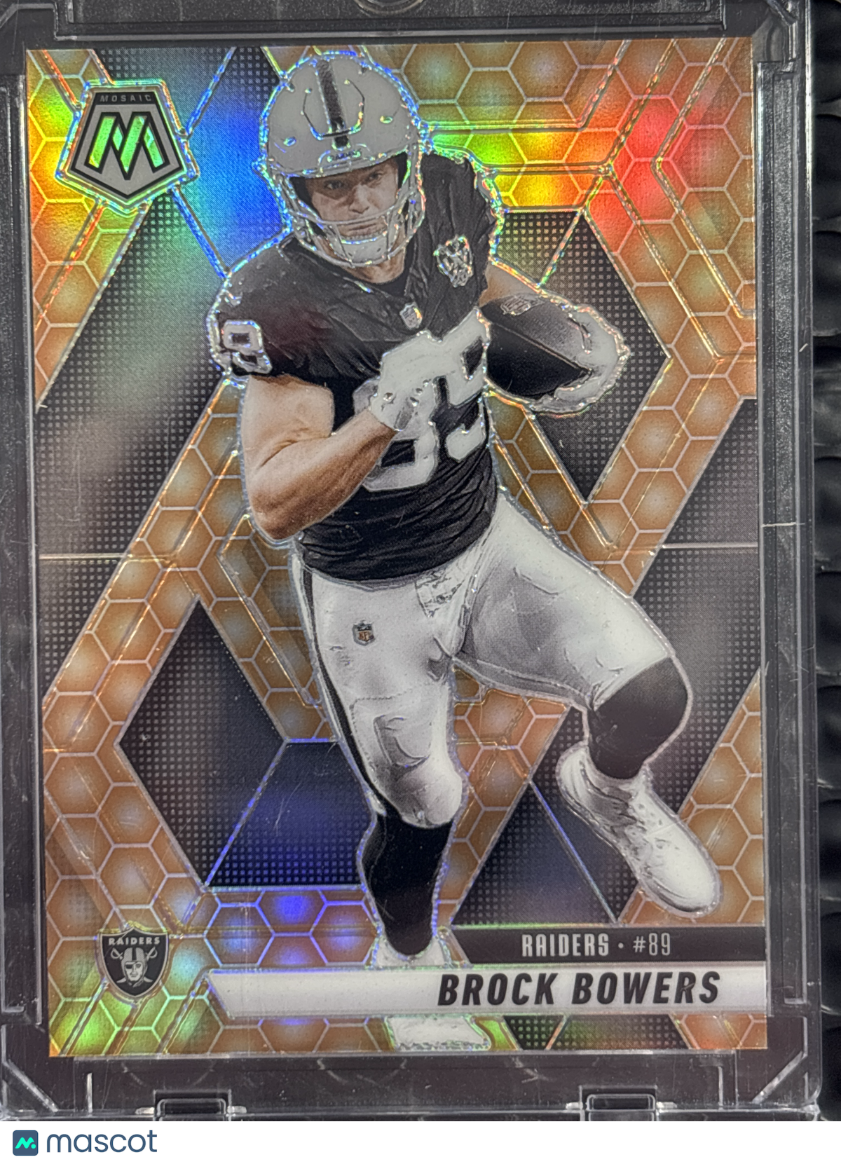 2025 Panini Mosaic Football Brock Bowers #5 Honey Comb