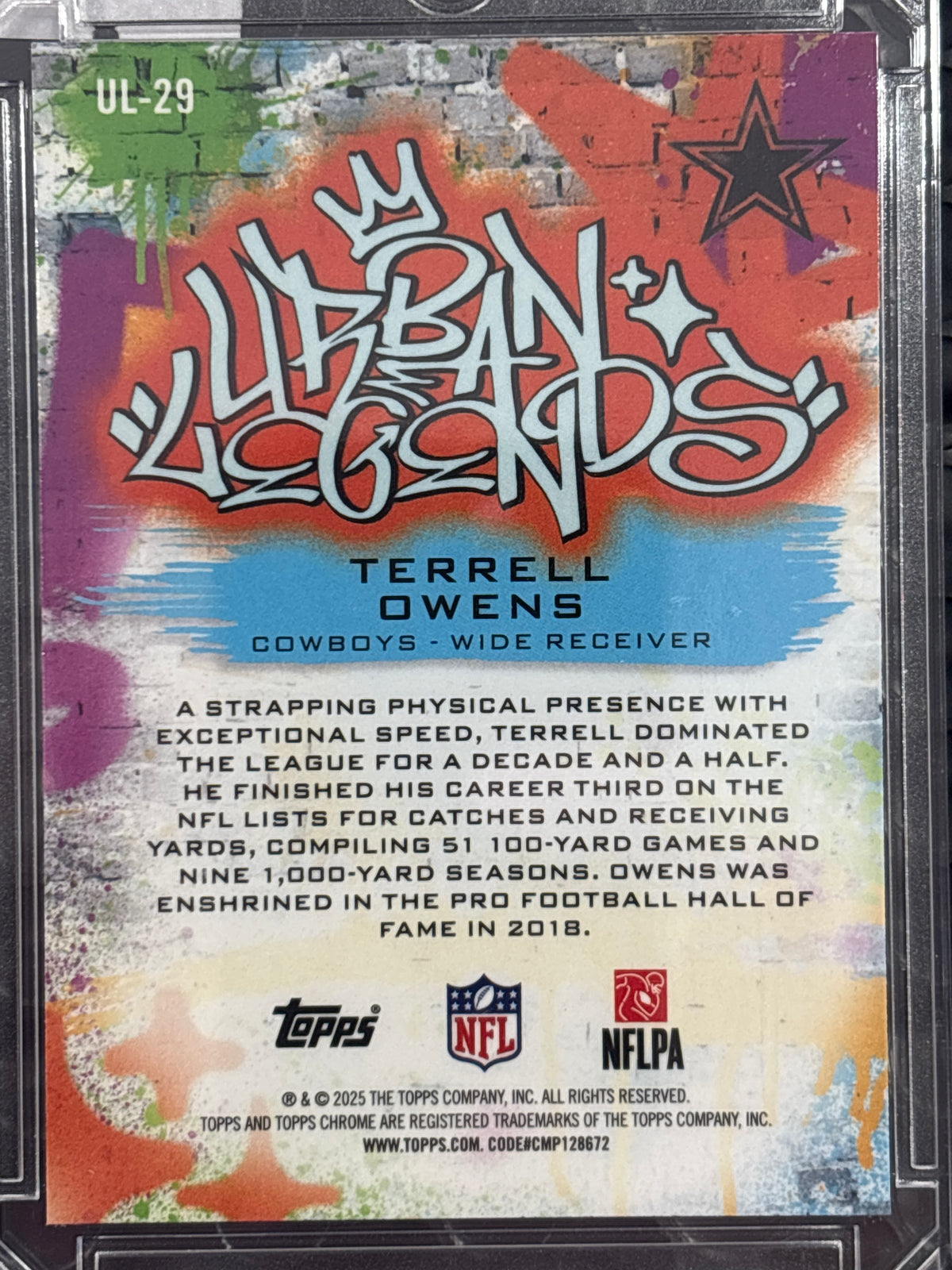 2025 Topps Chrome Urban Legends Terrell Owens #UL-29