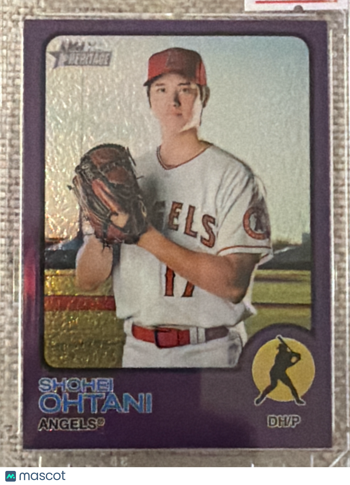 2022 Topps Heritage Chrome Shohei Ohtani #150 Purple Refractor