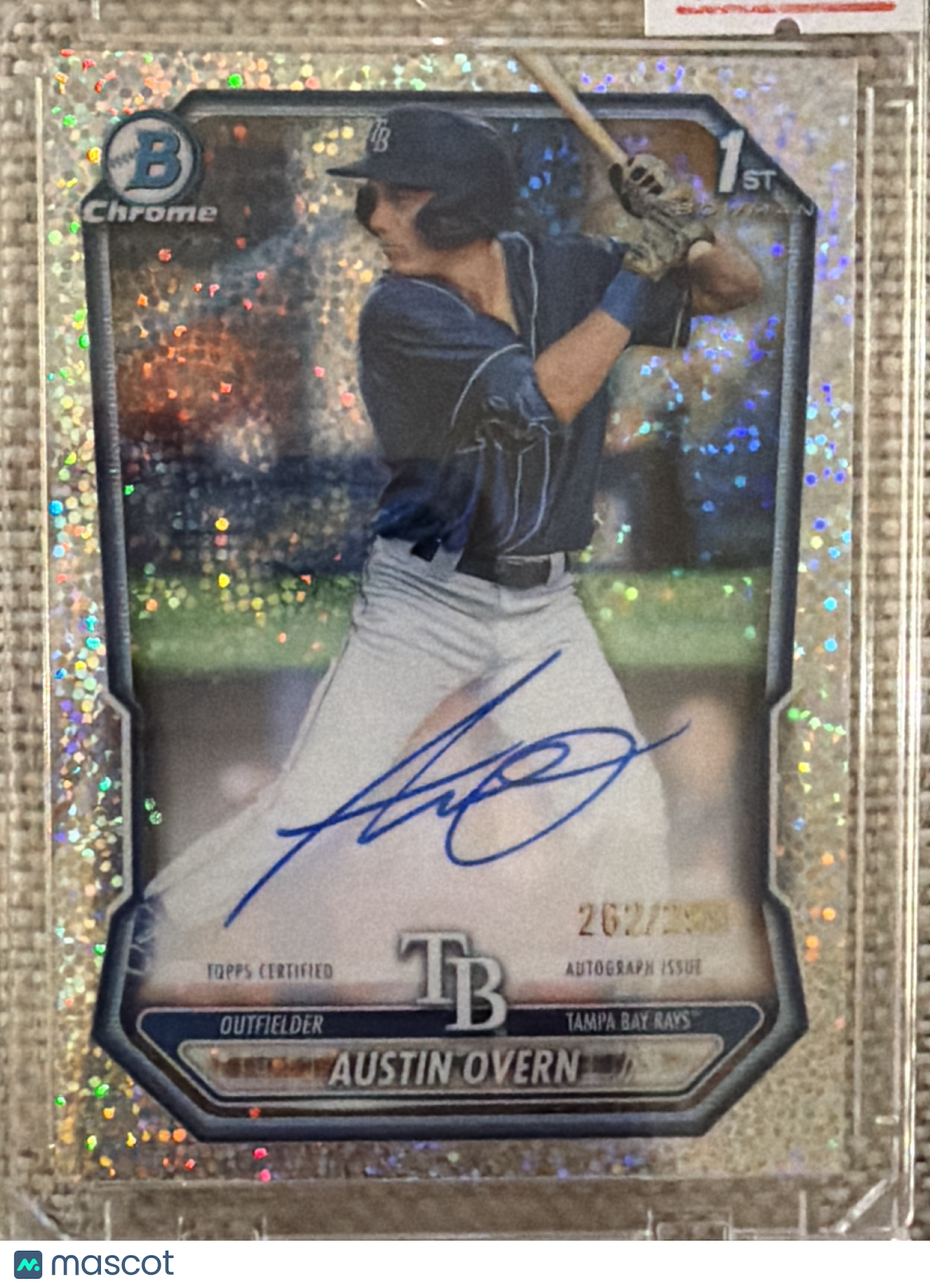 2026 Bowman Chrome Austin Overn #CPA-AO Speckle Refractor 262/2980