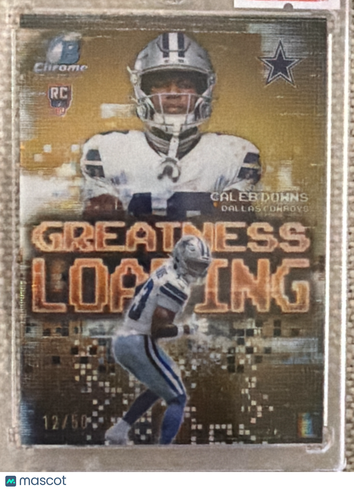 2026 Bowman Chrome Caleb Downs #GL-19 Gold Refractor /50 RC