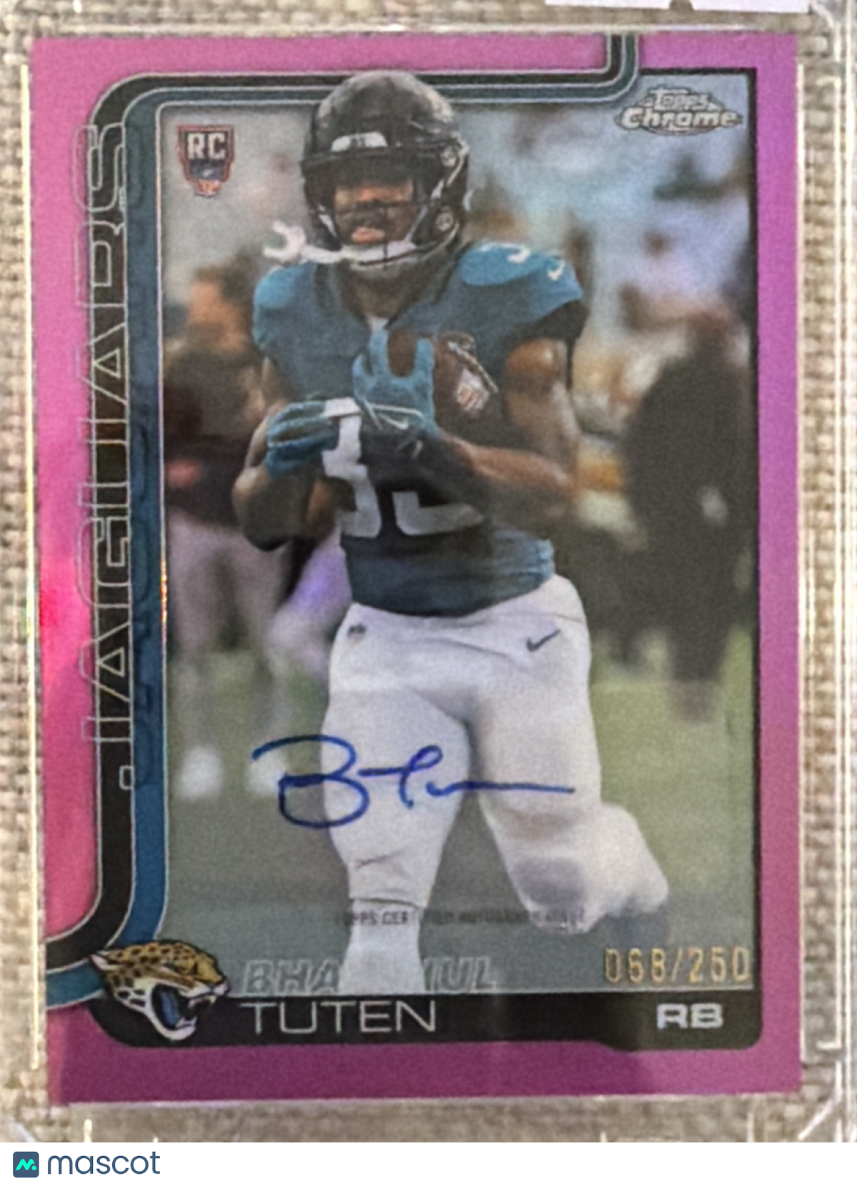 2025 Topps Chrome Bhayshul Tuten #RA-BT Pink /250 RC