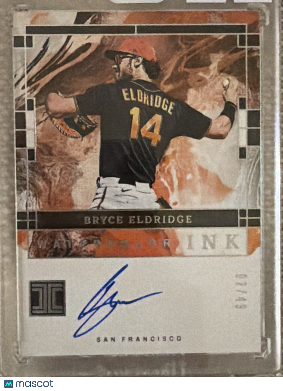 2024 Panini Impeccable Bryce Eldridge #WCS-BE Watercolor Ink /49
