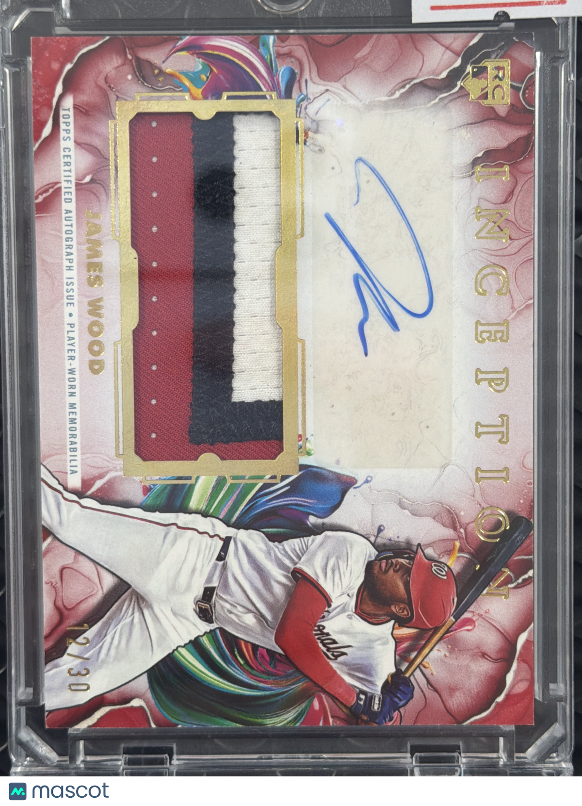 2025 Topps Inception James Wood #IAPC-JW /30 Player-Worn Memorabilia Patch RC