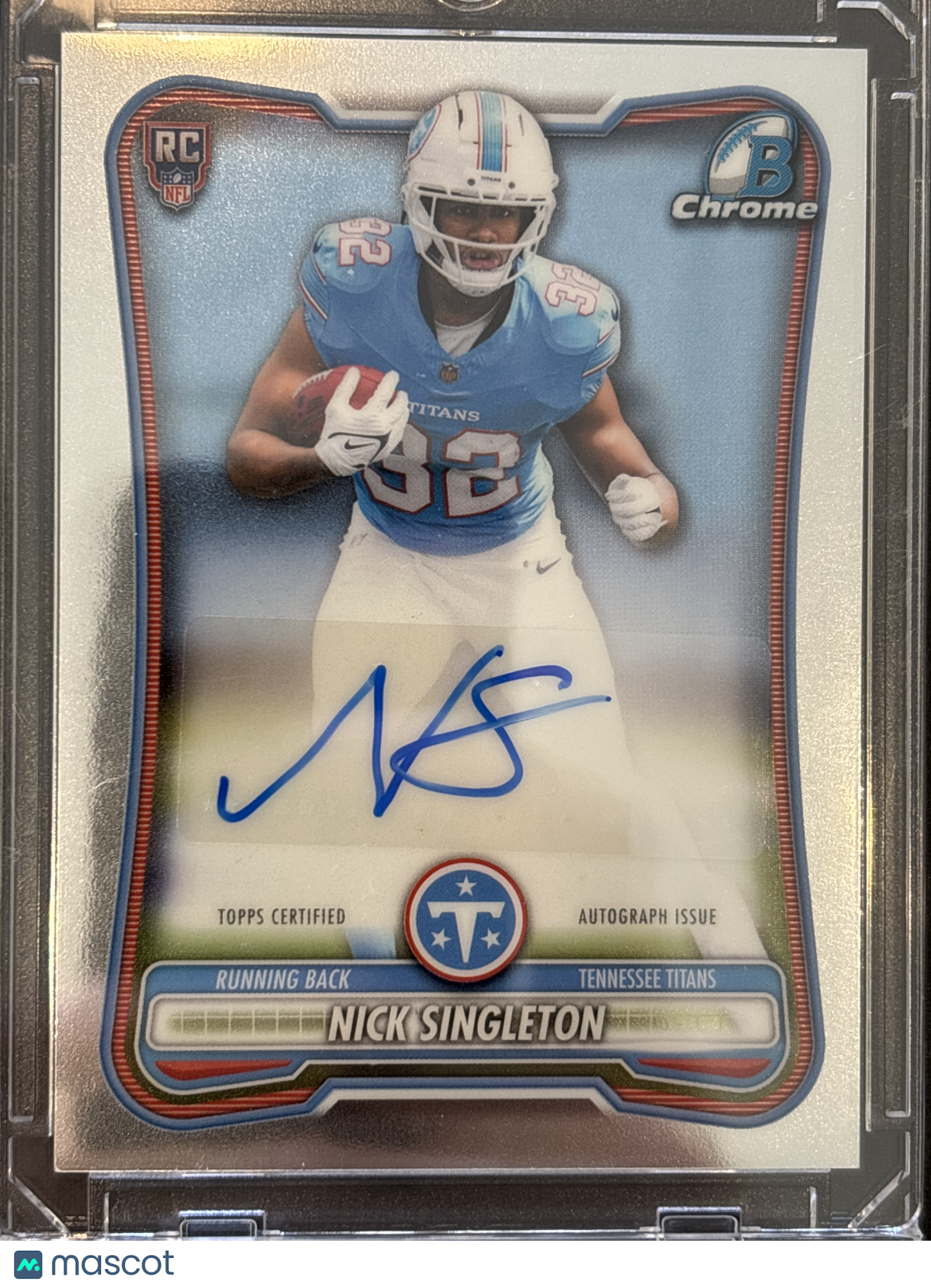 2026 Bowman Chrome Football Nick Singleton #BCRA-NS RC