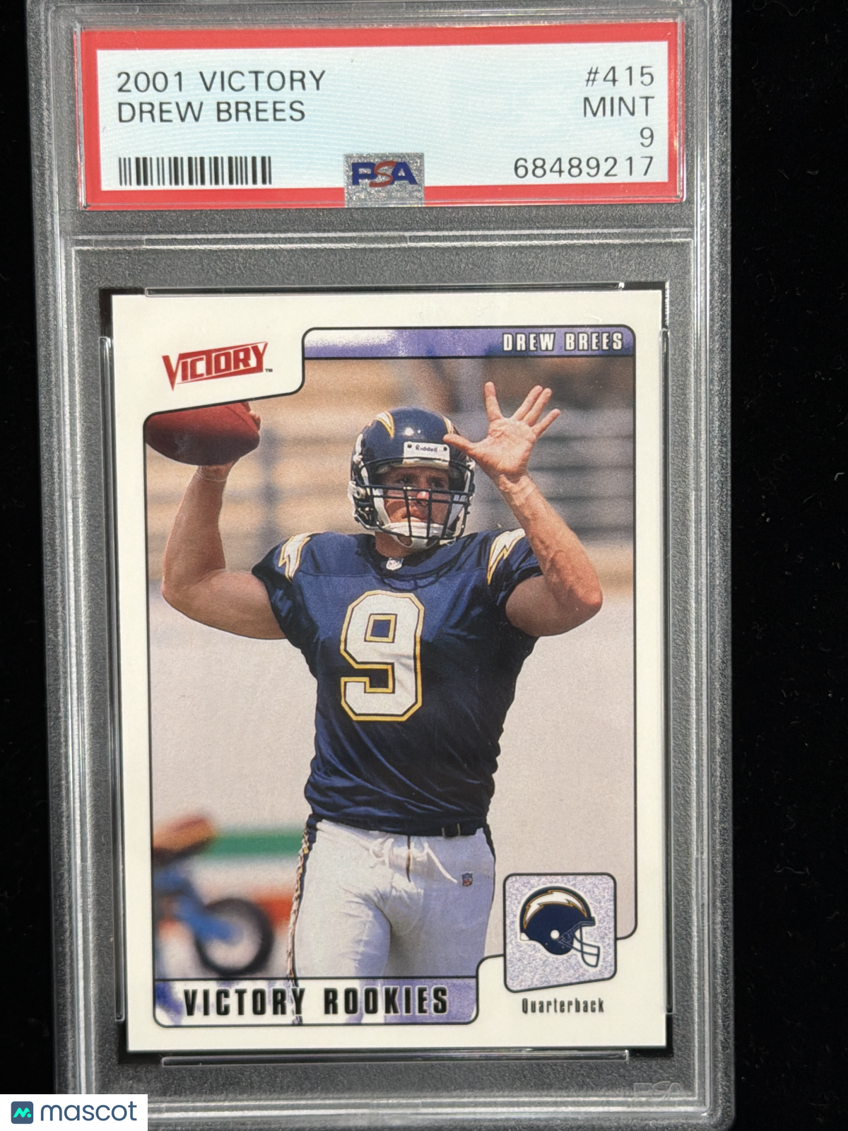 2001 Victory Drew Brees #415 PSA 9