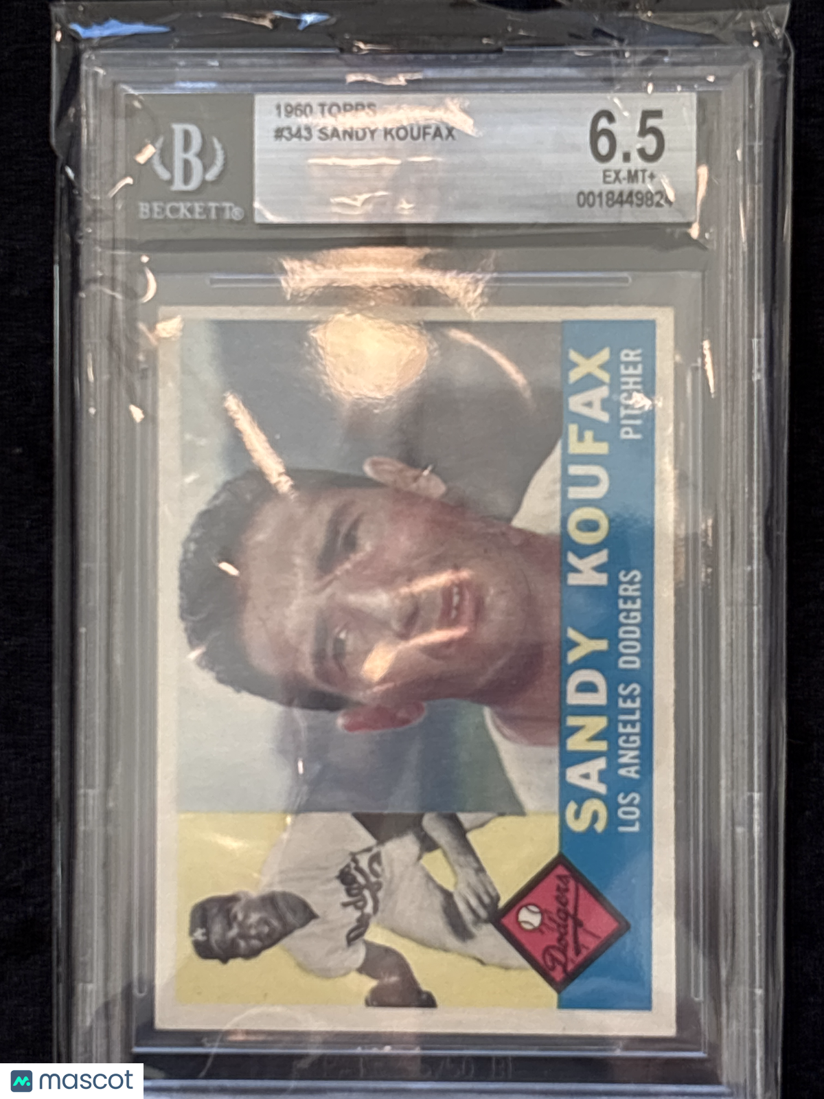 1960 Topps Sandy Koufax #343 BVG 6.5