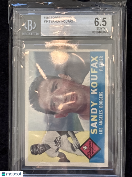 1960 Topps Sandy Koufax #343 BVG 6.5