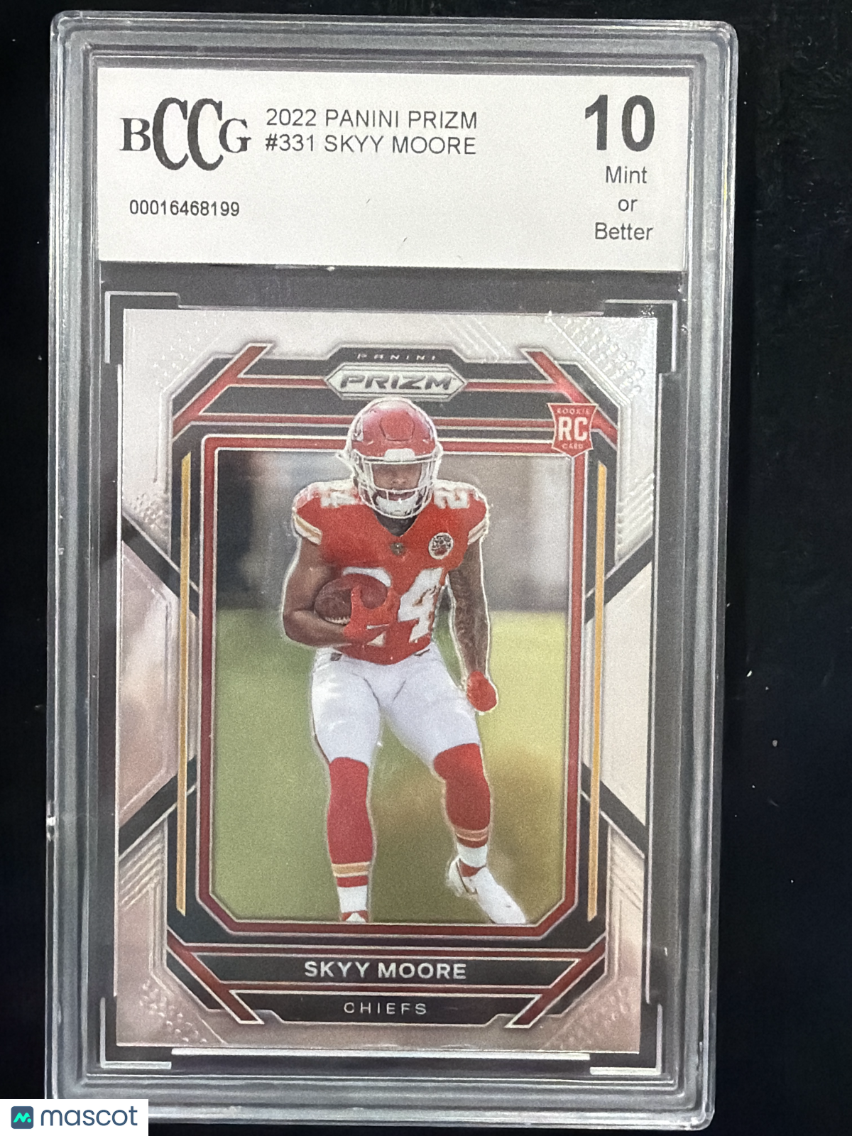 2022 Panini Prizm Skyy Moore #331 Rookie BGS 10