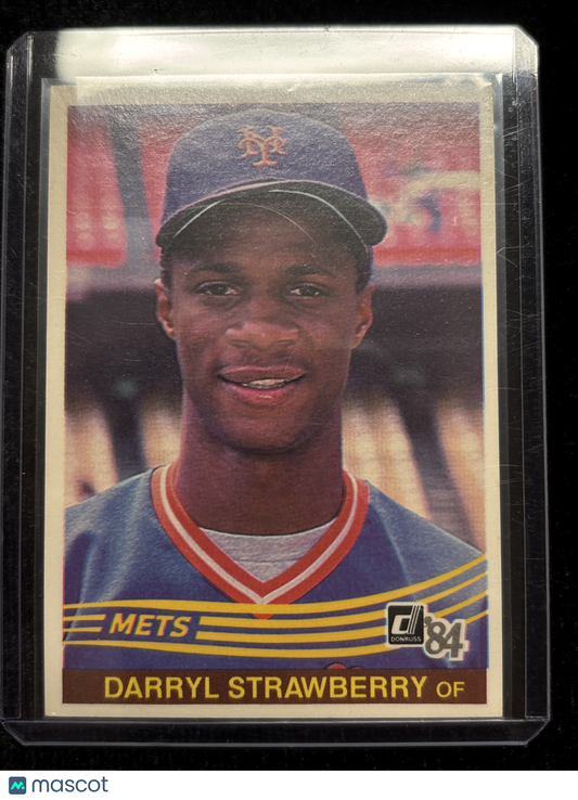 1983 Donruss Darryl Strawberry #68 Rookie Nicely Centered