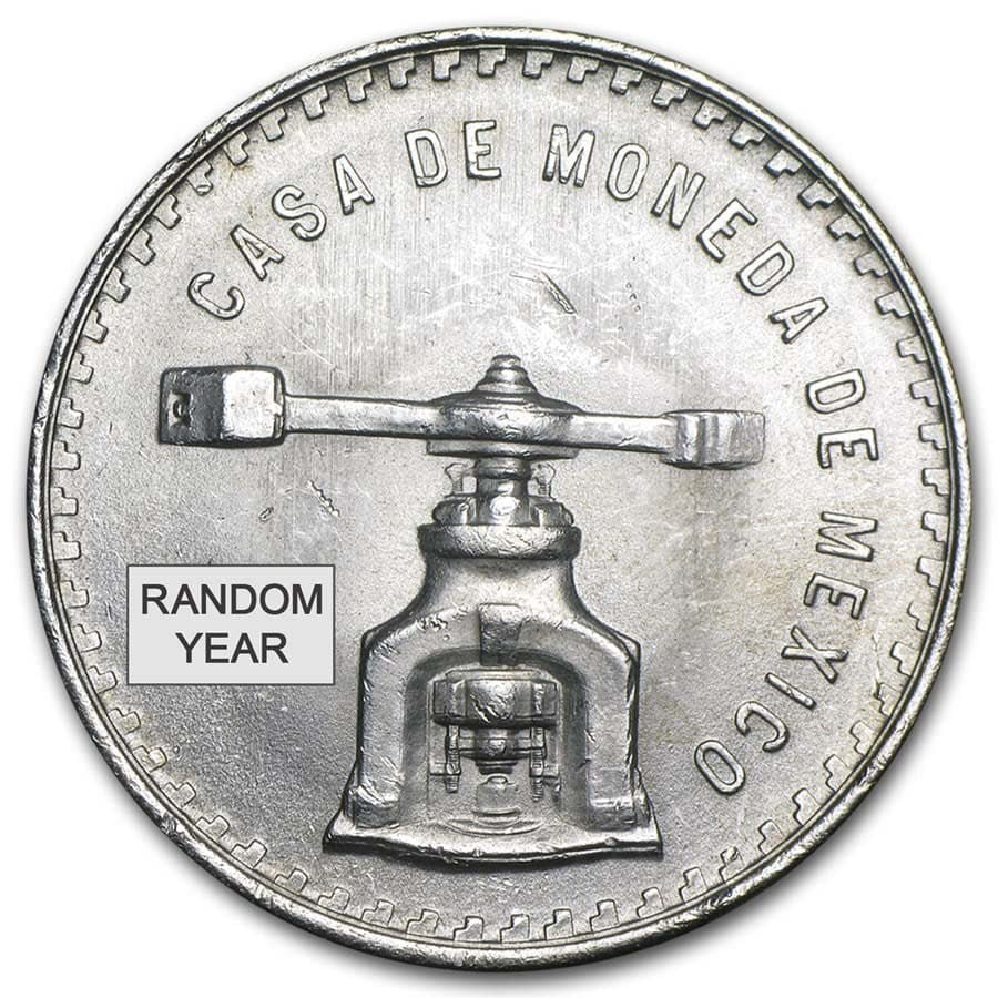 1978-1980 Mexico 1 oz Silver Onza Balance Scale