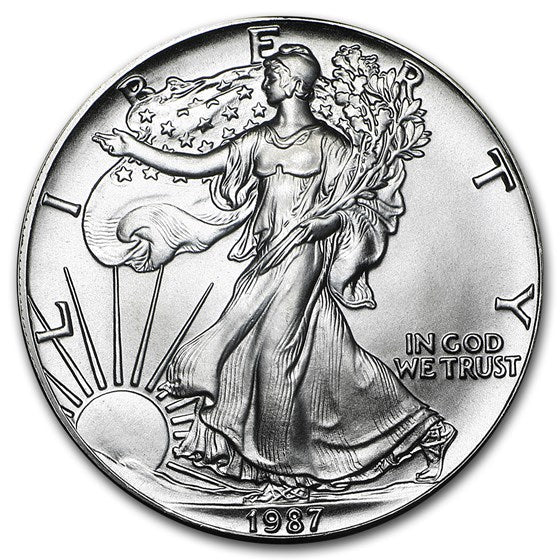 1987 1 oz American Silver Eagle BU