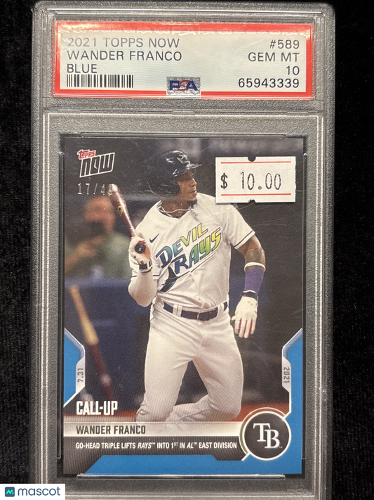 2021 Topps Now Wander Franco #589 Blue PSA 10