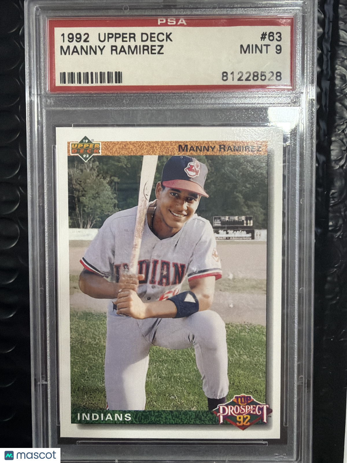 1992 Upper Deck Manny Ramirez #63 PSA 9