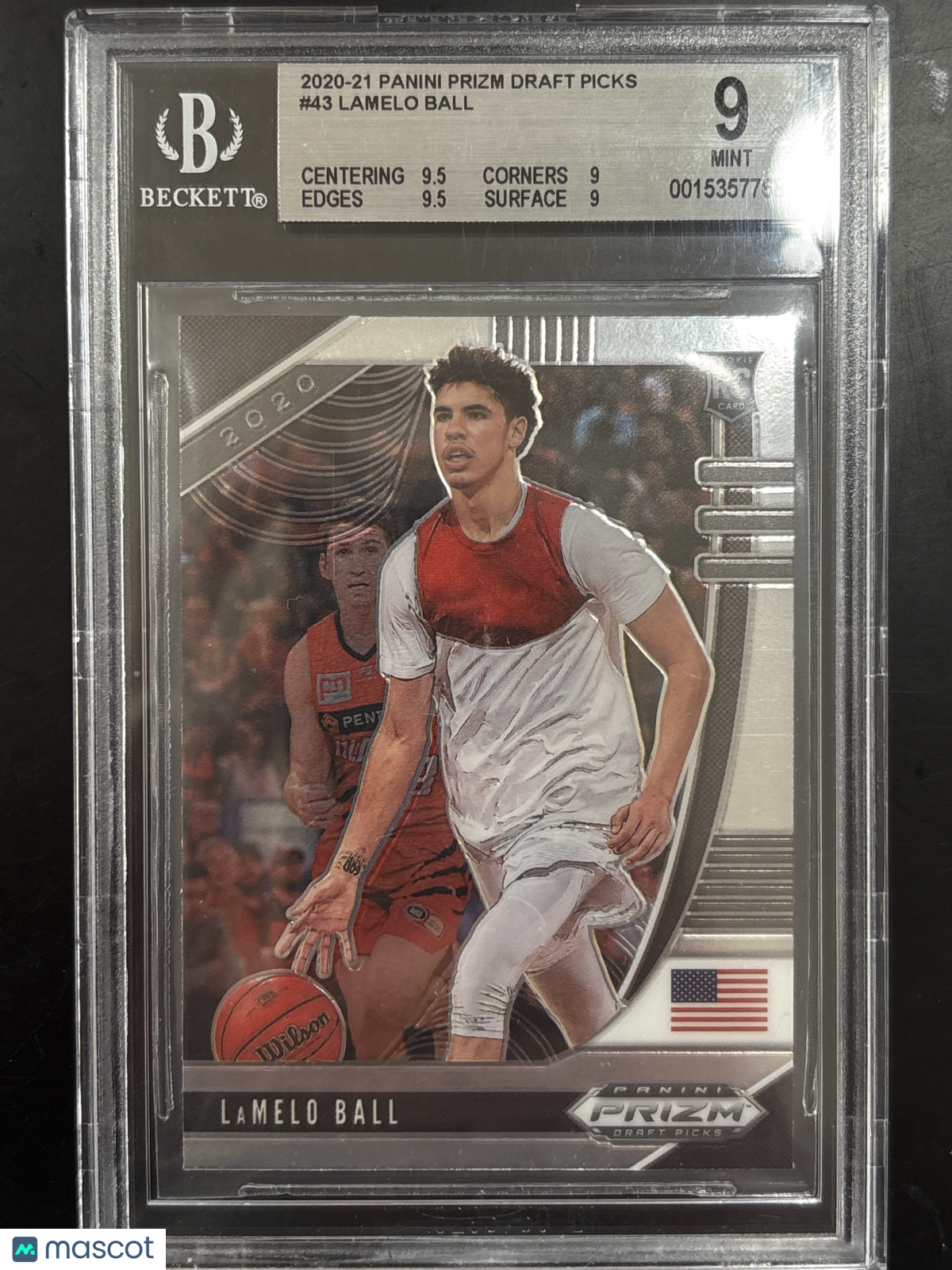2020 Panini Prizm LaMelo Ball #43 BGS 9