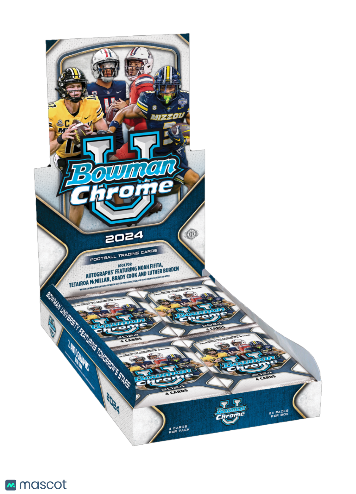 2024 Topps NFL Bowman Chrome University Hobby