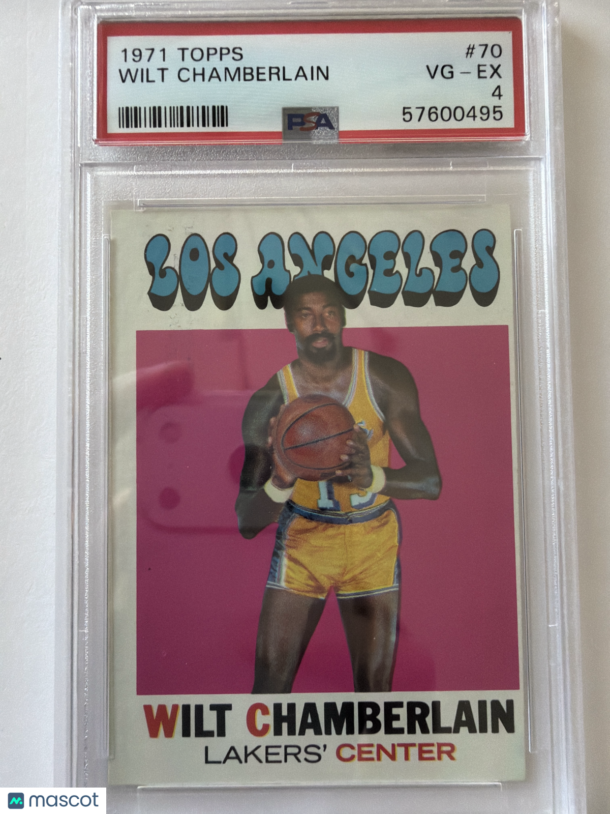 1971 Topps Wilt Chamberlain #70 PSA 4