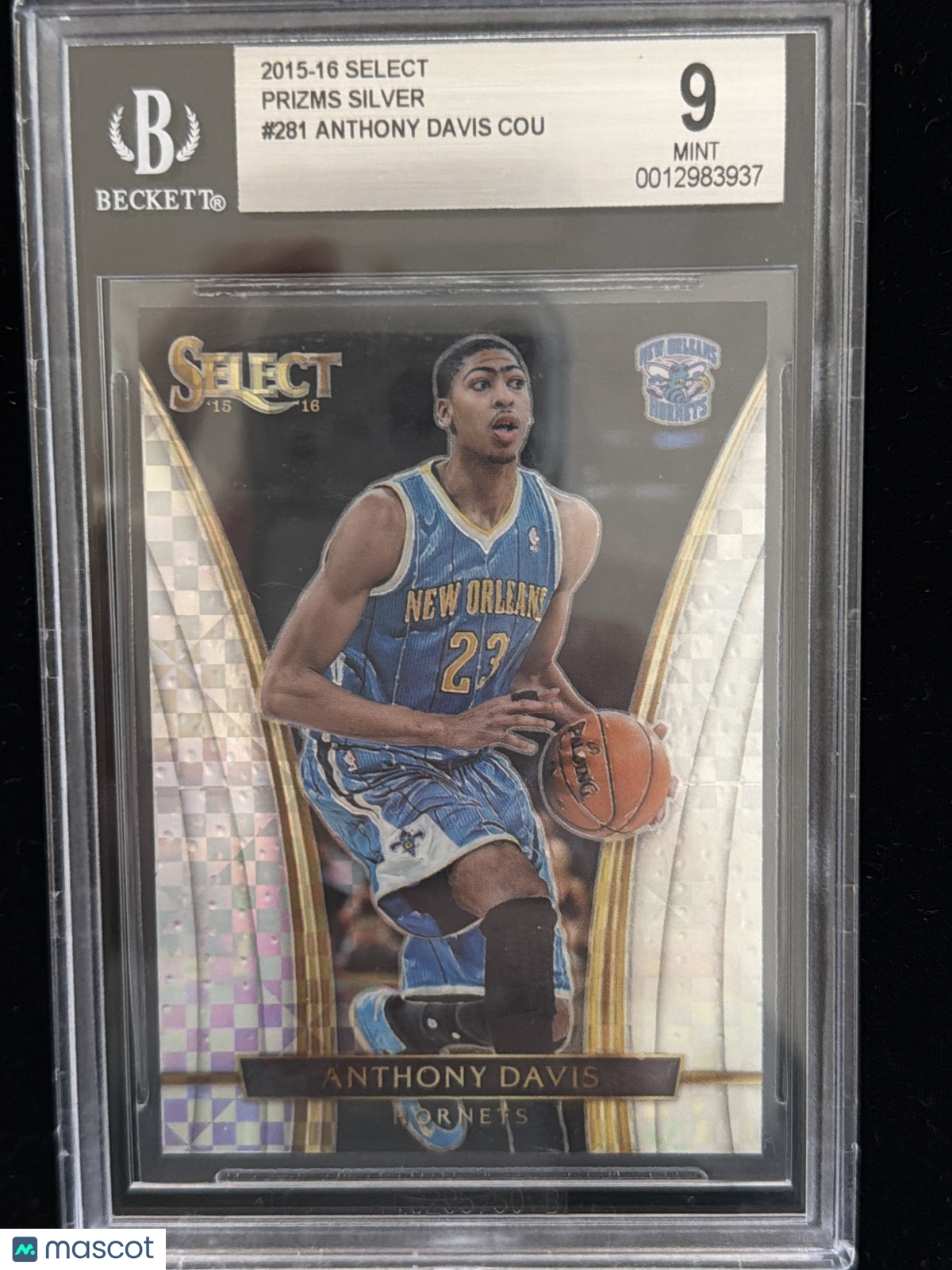 2015 Select Prizms Silver Anthony Davis COU #281 BGS 9
