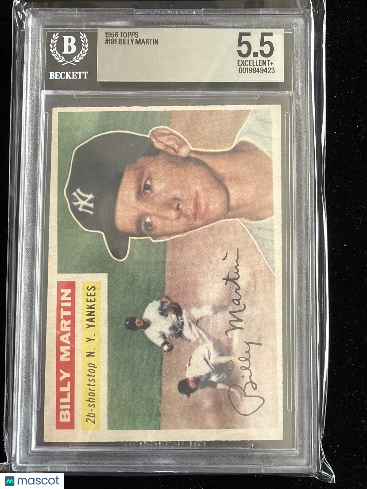 1956 Topps Billy Martin #181 BVG 5.5