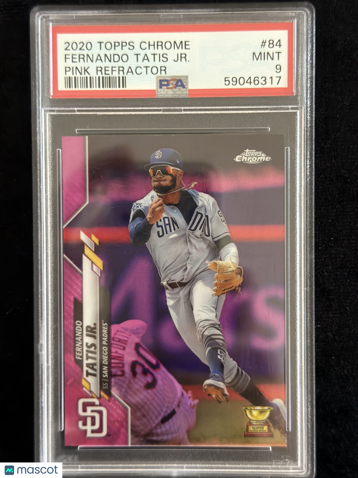 2020 Topps Chrome Fernando Tatis JR. #84 Pink Refractor PSA 9