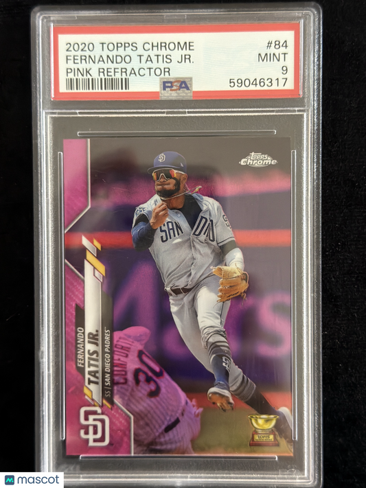 2020 Topps Chrome Fernando Tatis JR. #84 Pink Refractor PSA 9