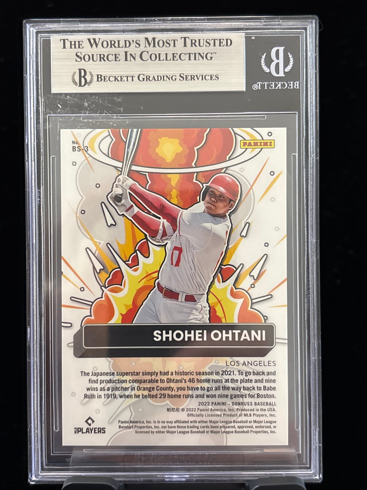 2022 Donruss Bomb Squad Shohei Ohtani #3 BGS 9