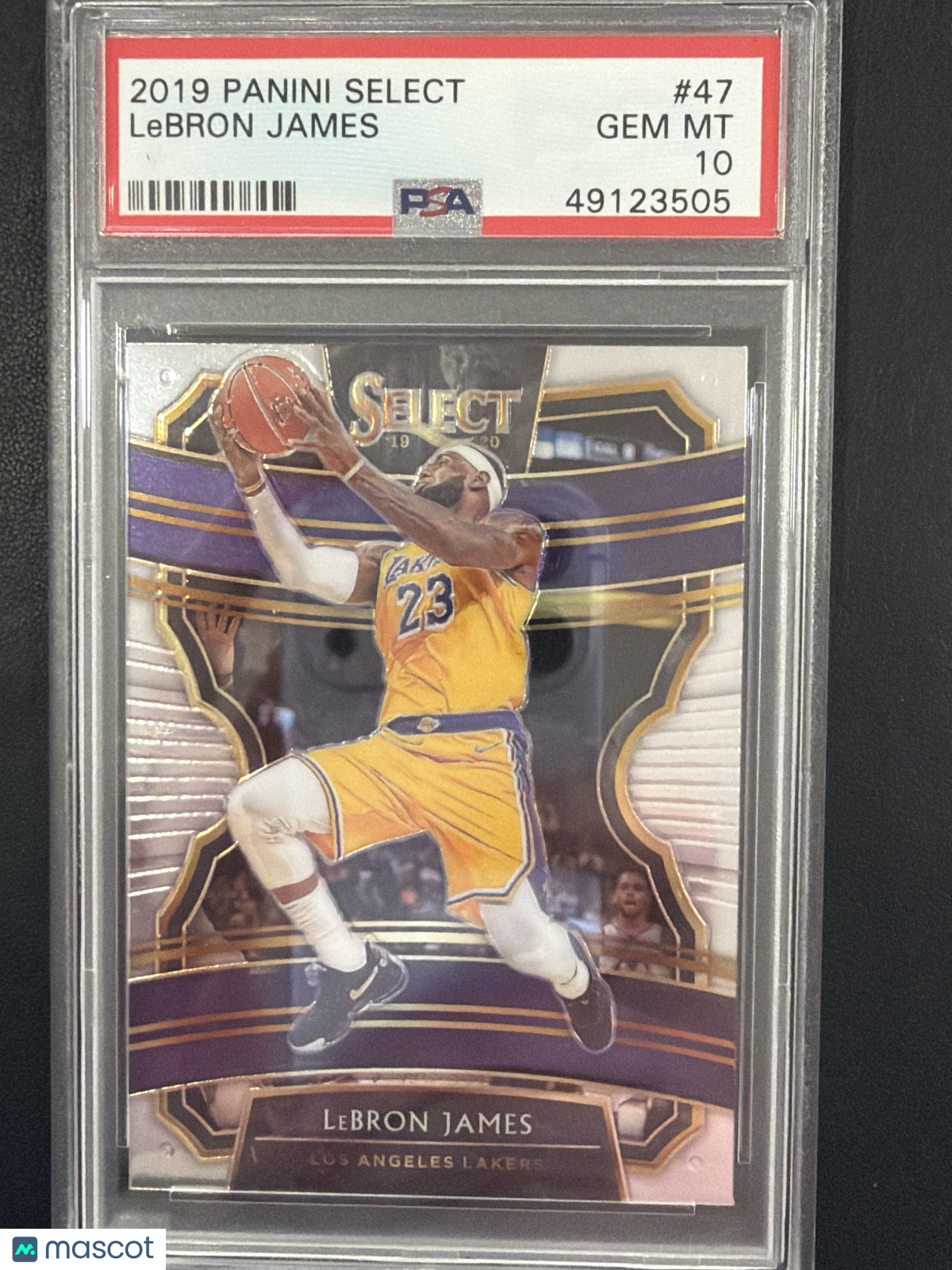 2019 Panini Select LeBron James #47 PSA 10